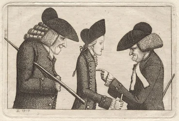 Henry Home, lord Kames; Hugo Arnot; James Burnett, lord Monboddo przez Johna Kaya