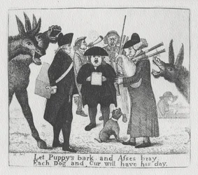 Niech szczekają szczenięta, a osły rykują, każdy pies i Cur będą mieli swój dzień, 1784