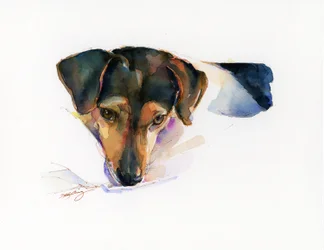 Portret harcerski, 2015, (akwarela)