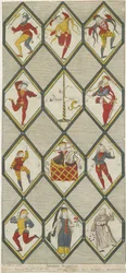 Betley Glass Window - Morris Dancers: grawerowanie, nd [1751-1790] (druk)