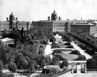 Volksgarten i Tezeum, Wiedeń, Austria, 1893.
