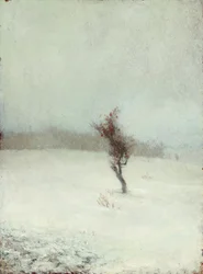 Burza śnieżna 1865 (olej na panelu)