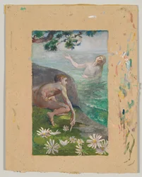Pieśń syreny, ok. 1883-84 (akwarela)