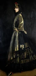 Hazel w czerni i złocie, 1916