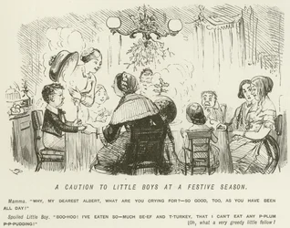 Przestroga dla małych chłopców w okresie świątecznym