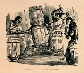 Zabójstwo Artaveldta, piwowara, około 1860