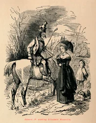 Edward IV, spotkanie z Elizabeth Woodville, ok. 1860, ok. 1860.