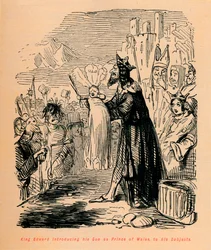 Król Edward przedstawiający swego Syna jako Księcia Walii swoim poddanym, ok. 1860, ok. 1860