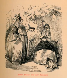 Królowa Eleonora i Fair Rosamond, ok. 1860, ok. 1860