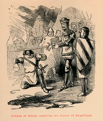 Tomasz z Rokeby odbierający godność rycerską, ok. 1860, ok. 1860