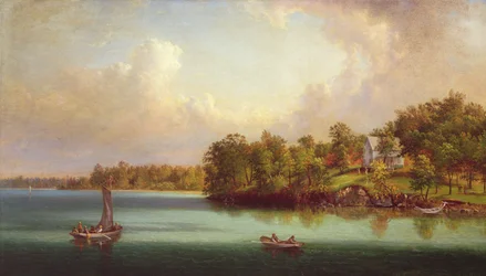 Letni dzień nad jeziorem, ok. 1880 r.