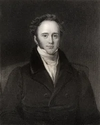 Henry John Temple, 3. wicehrabia Palmerston, rytował H. R. Cook (czynny 1813-47), z „National Portrait Gallery, tom IV”, opublikowanej ok. 1835