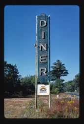 Znak restauracji, Shrewsbury, Massachusetts, USA