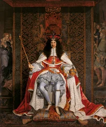 Karol II Stuart w szatach koronacyjnych