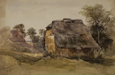 Stara stodoła w Tunbridge Wells (akwarela na papierze)