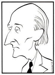 Frederick Delius - karykatura autorstwa Johna Minniona - angielski kompozytor - 29 stycznia 1862 - 10 czerwca 1934