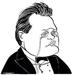 Max Reger - karykatura niemieckiego kompozytora