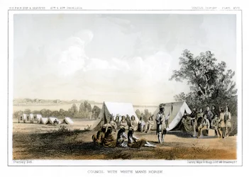 Narada z koniem białego człowieka, 1856
