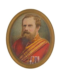Generał porucznik David Pott (1812-1881) w mundurze sztabowym