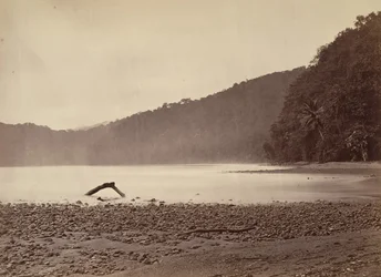 Tropikalna sceneria, Terminus proponowanego kanału, Zatoka Limon, 1871.