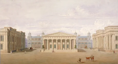 Trafalgar Square, Westminster, Londyn, 1828