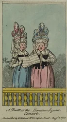 Duet na Hanover Square Concert, 1788 (akwaforta i wc)