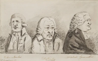 Batson, bankier, Tulley, bankier, pan Wood, radny, 69 Lombard Street, Cornhill, 1790 (pióro, pędzel i atrament na papierze)