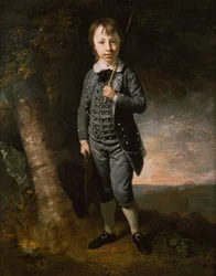 Portret chłopca (olej na płótnie)