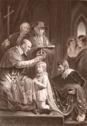 Koronacja Henryka VI, rytował A. H. Payne