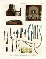 Narzędzia chirurgiczne i artefakty z Pompejów