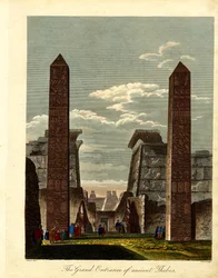 Wielkie wejście do starożytnych Teb