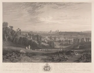 Uma vista de Oxford do Abingdon Roadpolish