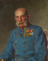 Cesarz Franciszek Józef I w mundurze służbowym austriackiego feldmarszałka
