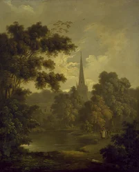 Krajobraz z postaciami, bez daty