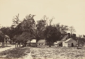 Mechanicsville, Virginia., kwiecień 1865 (odbitka albumowa osadzona na papierze tkanym)