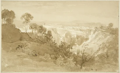 Clifton z Leigh Woods (ołówek i akwarela na papierze)