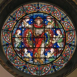 Chrystus w majestacie, 1859 (witraż)