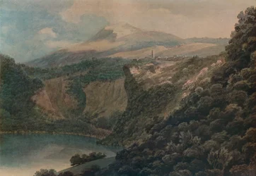 Jezioro i miasto Nemi, 1778