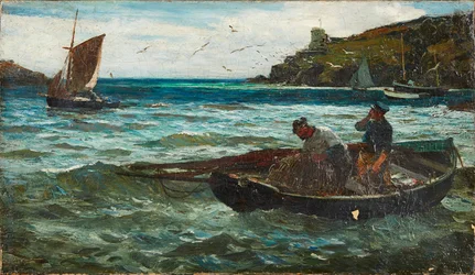 Rybacy (olej na płótnie)