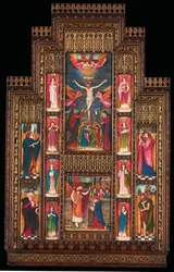 Projekt reredos w kościele Świętej Trójcy we Florencji, w gotyckiej oprawie odrodzenia autorstwa Berniniego z Florencji