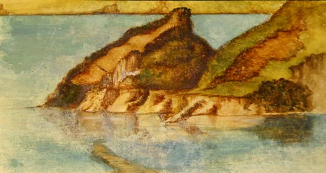 Scena nad jeziorem, ok. 1880 (akwarela na papierze) (para do 359451)