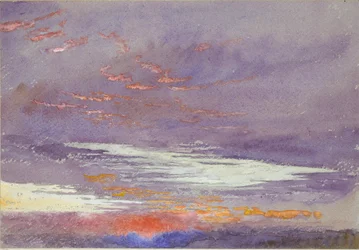 Study of Dawn: fioletowe chmury, marzec 1868