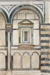Baptysterium, Florencja: Studium górnej części prawego przedziału na południowo-zachodnim Fa