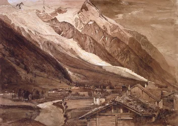 Lodowiec Bossons, Chamonix, czerwiec 1849