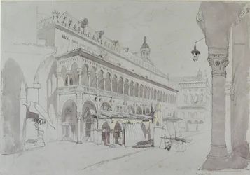Palazzo della Ragione i Piazza delle Erbe, Padwa, maj 1841 r.