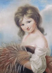 Żniwa, ok. 1780 (pastel)