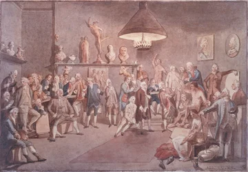 Akademicy Akademii Królewskiej w Londynie, kopia według obrazu Johanna Zoffany