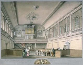 Kaplica Szpitala Fundatorów patrząca na zachód, 1773
