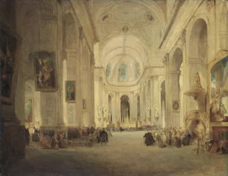 Wnętrze St. Sulpice w Paryżu