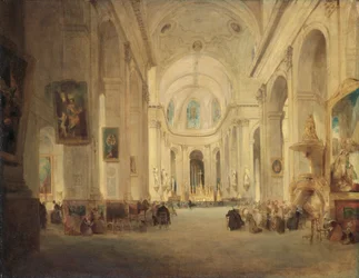 „Wnętrze St Sulpice, Paryż”, 1834